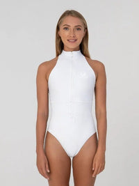 White one piece suit | The Mentawai - Ocean Soul Bali - Sustainable Swimwear